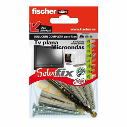 Kit de fijación Fischer Solufix 502690 Televisión Microondas 10 Piez