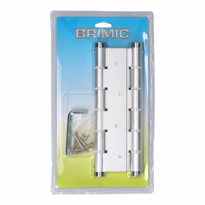 Bisagra Micel BS10 M57004 Doble acción 180 x 33 mm Plateado Aluminio Bisagra Micel BS10 M57004 Doble acción 180 x 33 mm Plateado Aluminio
