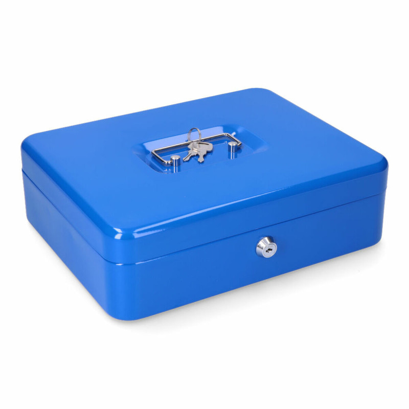 Caja de caudales Micel CFC09 M13400 Azul Acero 30 x 24 x 9 cm Caja de caudales Micel CFC09 M13400 Azul Acero 30 x 24 x 9 cm