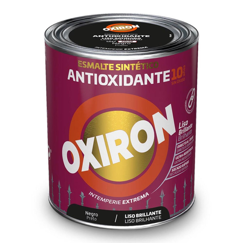 Esmalte sintético Oxiron Titan 5809081 Negro 750 ml Antioxidante Esmalte sintético Oxiron Titan 5809081 Negro 750 ml Antioxidante