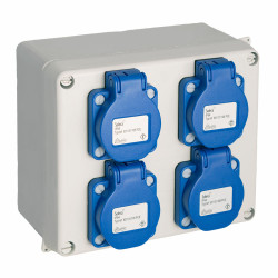 Caja de enchufes Solera 817-42p Estanca 16,5 x 13,5 x 7 cm 250 V 16 A