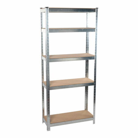 Estantería Kinzo Madera Acero Inoxidable 5 Estantes 750 kg 75 x 30 x
