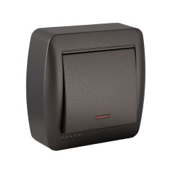 Interruptor Simple Conmutado Solera Mural 7,4 x 7,2 x 2,8 cm 250 V 10