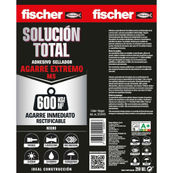 Sellador/Adhesivo Fischer Solución Total 572475 Blanco 290 ml Extrafu