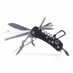 Navaja multiusos EDM 08556 Kilimanjaro Negro Mosquetón