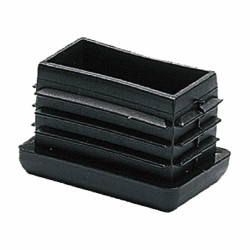 Contera/Tapón terminal Micel CNT04 Negro Polietileno Rectangular 25 x