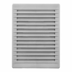 Rejilla de ventilación EDM 87734 Gris 13,5 x 20,5 cm Mosquitera
