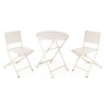 Conjunto de Mesa con 2 Sillas Blanco