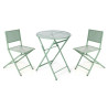 Conjunto de Mesa con 2 Sillas Verde
