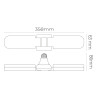 Bombilla LED EDM 98908 15 W E27 1521 Lm 35,5 x 6,3 x 8,6 cm Multidirec