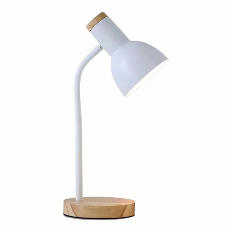 Lámpara de escritorio EDM 32015 Blanco Natural Madera Acero 40 W 12 x
