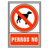 Cartel Archivo 2000 "PERROS NO" PVC 210 x 297 mm
