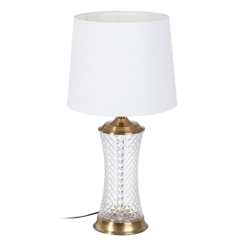 Lámpara de mesa Dorado Lino Metal Hierro 40 W 220 V 35 x 35 x 69 cm Lámpara de mesa Dorado Lino Metal Hierro 40 W 220 V 35 x 35 x 69 cm