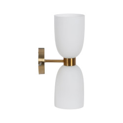 Lámpara de Pared Blanco Dorado 60 W 18 x 12 x 36 cm