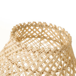 Lámpara de mesa Natural Metal Ratán 40 W 220-240 V 24 x 24 x 27 cm