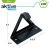 Soporte de pared para bicicleta Aktive Negro Metal 15,5 x 12 x 5,5 cm