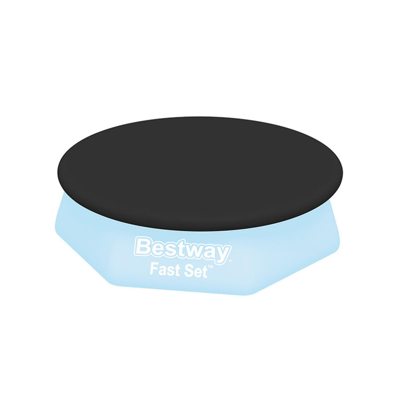 Cubrepiscinas Bestway Ø 244 cm Negro Cubrepiscinas Bestway Ø 244 cm Negro