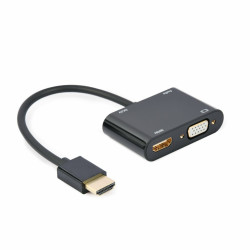 Adaptador HDMI a VGA GEMBIRD A-HDMIM-HDMIFVGAF-01 (1 unidad)