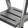 Escalera plegable de 3 peldaños Krause 126313 Plateado Aluminio