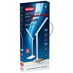 Lámpara de mesa Activejet AJE-PULSAR 2 Plateado Poliestireno ABS 3 W