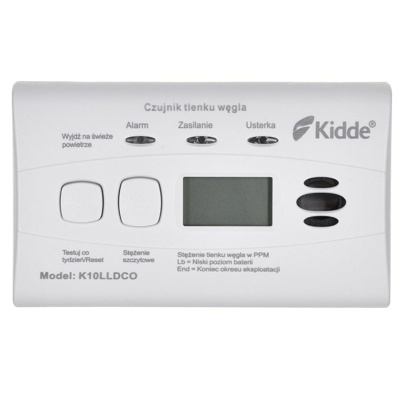 Detector de monóxido de carbono Kidde K10LLDCO Detector de monóxido de carbono Kidde K10LLDCO