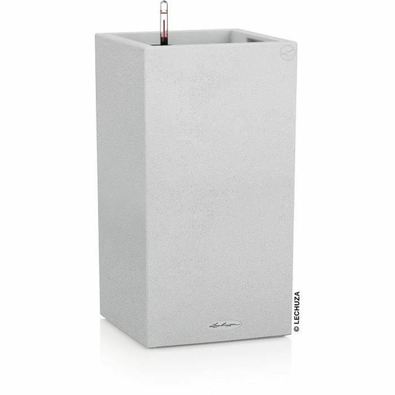 Maceta Autorriego Lechuza Blanco Cuarzo 40 x 40 x 76 cm Maceta Autorriego Lechuza Blanco Cuarzo 40 x 40 x 76 cm