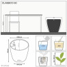 Maceta Autorriego Lechuza Blanco Ø 60,0 x 55,5 cm