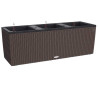 Jardinera Autorriego Lechuza TRIO Cottage Negro Polipropileno 100 x 32