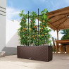 Jardinera Autorriego Lechuza TRIO Cottage Negro Polipropileno 100 x 32