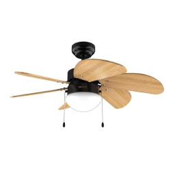 Ventilador de Techo con Luz Cecotec EnergySilence Aero 360 Negro Mader