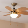 Ventilador de Techo con Luz Cecotec EnergySilence Aero 360 Dorado Made