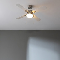 Ventilador de Techo con Luz Cecotec EnergySilence Aero 450 Blanco 50 W