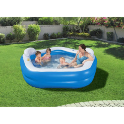 Bestway Piscina Hinchable 2 Camaras Family 213x206x69 cm +6 Años Jard