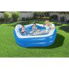 Bestway Piscina Hinchable 2 Camaras Family 213x206x69 cm +6 Años Jard