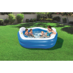 Bestway Piscina Hinchable 2 Camaras Family 213x206x69 cm +6 Años Jard
