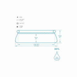 Bestway Piscina Hinchable Adulto Aro 183x51 cm Jardin 57392