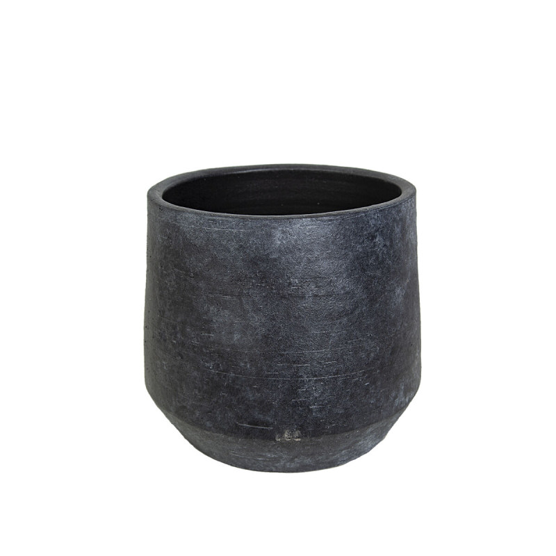 Macetero Romimex Gris Cerámica 23 x 22 x 23 cm Macetero Romimex Gris Cerámica 23 x 22 x 23 cm