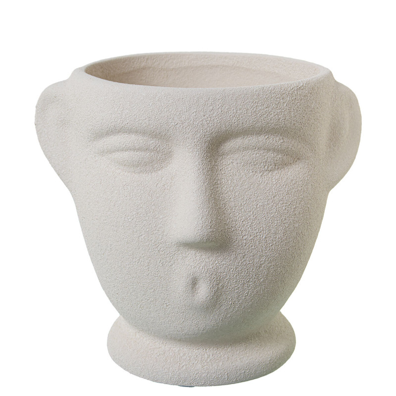 Macetero Alexandra House Living Beige Cerámica Busto 14 x 17 x 14 cm Macetero Alexandra House Living Beige Cerámica Busto 14 x 17 x 14 cm
