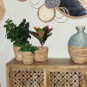 Set de Maceteros Alexandra House Living Marrón Ratán Fibra natural 3