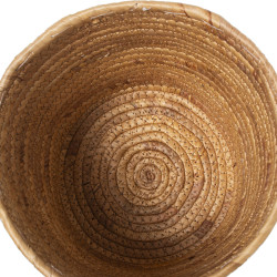 Set de Maceteros Alexandra House Living Marrón Ratán Fibra natural 3
