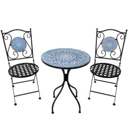 Conjunto de Mesa con 2 Sillas Alexandra House Living Multicolor 60 x 7