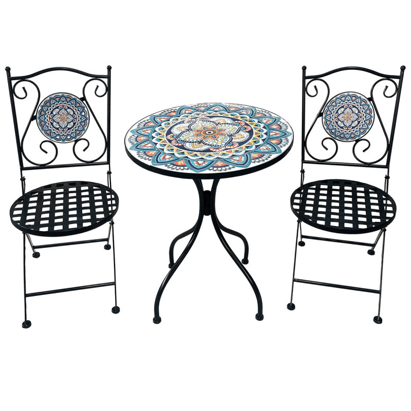 Conjunto de Mesa con 2 Sillas Alexandra House Living Multicolor 60 x 7 Conjunto de Mesa con 2 Sillas Alexandra House Living Multicolor 60 x 7