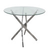 Mesa de Comedor Alexandra House Living Gris Cristal 100 x 71 x 100 cm