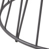 Mesa de Comedor Alexandra House Living Blanco Negro Metal 120 x 75 x 1