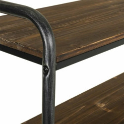 Estantería Alexandra House Living Marrón Gris Madera Metal 34 x 129
