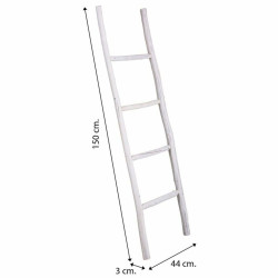 Estantería Alexandra House Living Blanco Madera de abeto 3 x 44 x 150