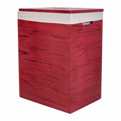 Juego de Cestos Alexandra House Living Rojo Madera de Paulonia 2 Pieza