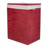 Juego de Cestos Alexandra House Living Rojo Madera de Paulonia 2 Pieza
