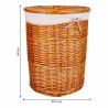 Juego de Cestos Alexandra House Living Natural Mimbre Madera de sauce