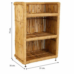 Estantería Alexandra House Living Marrón Bambú Cuerda 35 x 75 x 51